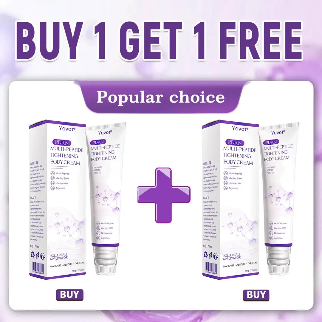 Enjoy an exclusive 30% discount: Yovot® PDRN Multi-Peptide Massaging Body Roller Cream- Anti-aging, Hydrating, Skin Firming & Lifting, Skin Repair, Even Tone, Acne and Dark Spot Treatment, Wart and Mole Removal, and Psoriasis Relief