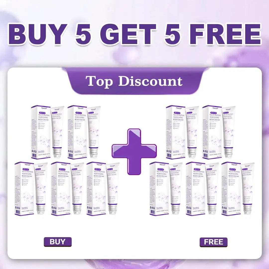 Enjoy an exclusive 30% discount: Yovot® PDRN Multi-Peptide Massaging Body Roller Cream- Anti-aging, Hydrating, Skin Firming & Lifting, Skin Repair, Even Tone, Acne and Dark Spot Treatment, Wart and Mole Removal, and Psoriasis Relief
