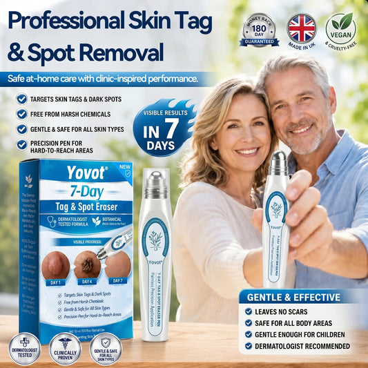 Yovot®🩹🎉7-𝐷𝑎𝑦 𝗧𝐚𝐠 & 𝗦𝗽𝐨𝐭 𝐄𝐫𝒂𝒔𝒆𝒓(Zero Pain, Zero 𝐒𝐜𝐚𝒓𝒔 Rollerball)